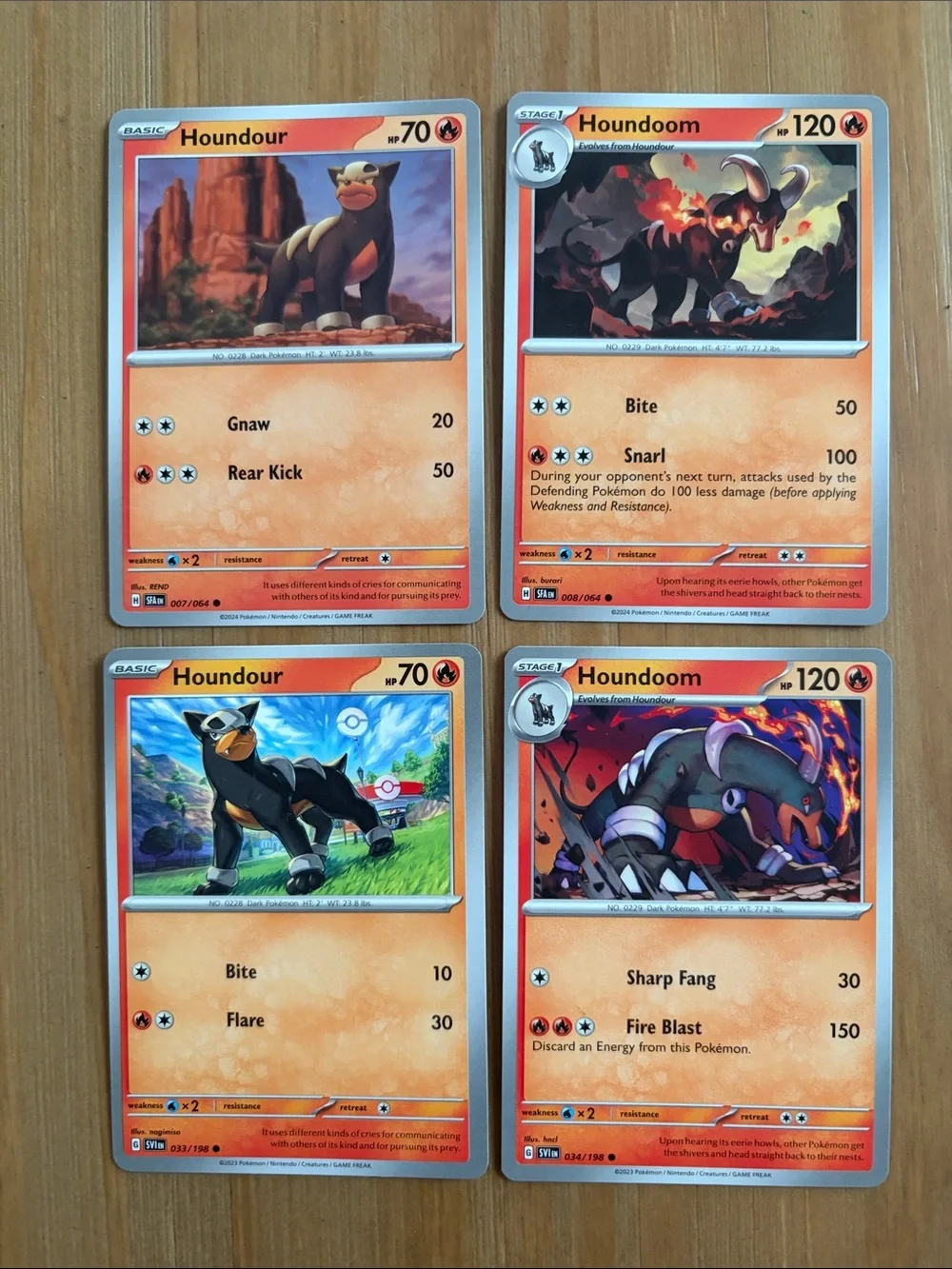 Houndour & Houndoom Evolution Lot | Shrouded Fable & Scarlet & Violet | ✨5/$25